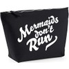 Hippowarehouse mermaids don't run printed make up cosmetic wash bag