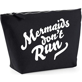 Hippowarehouse mermaids don't run printed make up cosmetic wash bag 18x19x9cm
