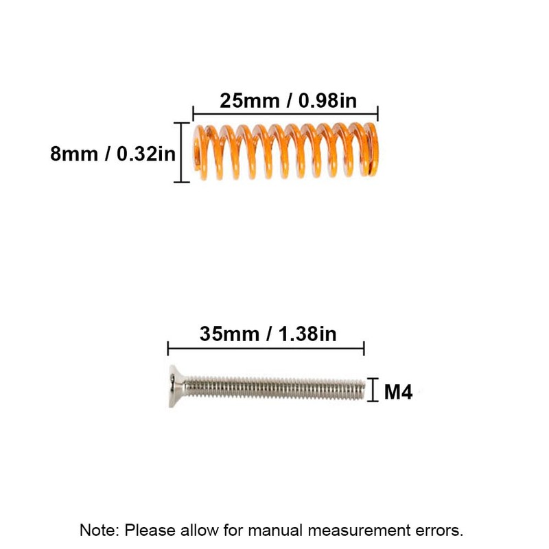 4 PCS 3D Printer Leveling Nuts Kit M4 Aluminum Hand