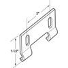 Slide-Co 193659 Shower Door Bottom Hook Guide, 2 In. Hole