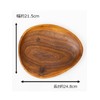 Emery Shokai Wooden Dinnerware Egg Plate Approx. Length 24.8 x