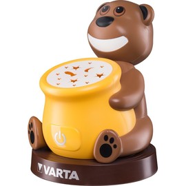 VARTA Paul the Bear LED Night Light (Snooze Light Suitable for Children, Orientation Light, Night Lamp, Torch, Mood Light with Touch Sensor and Auto Shut-Off Function)