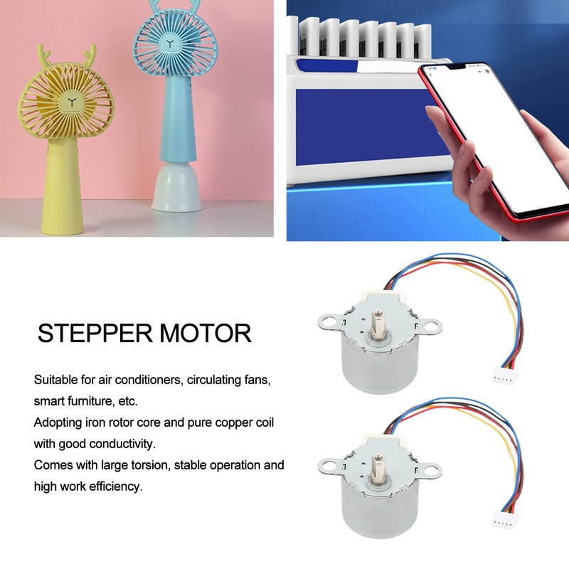 10Pcs Stepper Motor Step Copper Coil High Torsion DC 5V