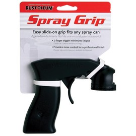 6-Pack of Rust-Oleum Brands 243546 Black Comfort Grip Economy Spray Can Grip