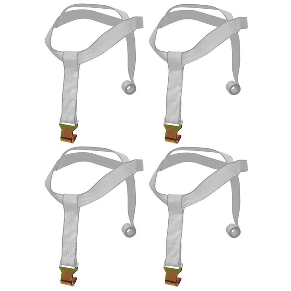 Qty. 4, BS-101-FHN -x4, Premium Grey! Over Wheel Basket Tie