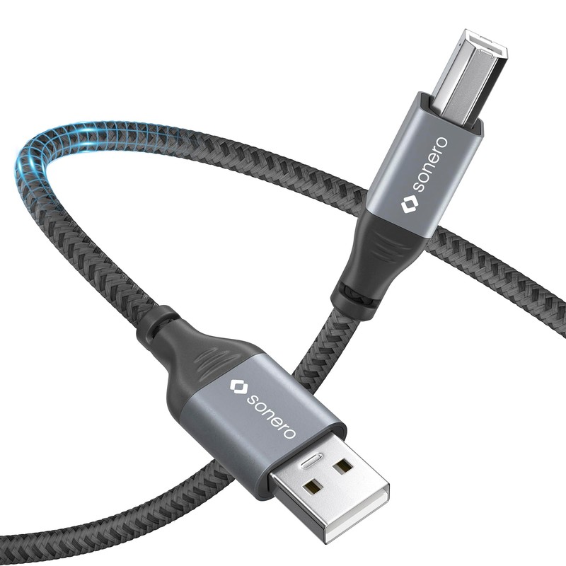 Sonero® USB 2.0 Kabel, Verbindungskabel, Druckerkabel, A-Stecker auf B-Stecker, 480