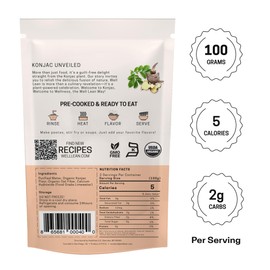 Well Lean Organic Konjac Shirataki Noodles, 12-Pack, Gluten-Free, Keto-Friendly, Low Carb, Low Calorie, 100% Plant-Based, 5 Cal, 2g Carbs