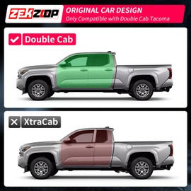 Zekzoop Door Anti Kick Pad Compatible with 2024 2025 Toyota Tacoma Car Door Scuff Protectors Double Cab 5 Seats Door Protective Mat Dirty Stickers 4PCS All Weather 2024 Tacoma Accessories