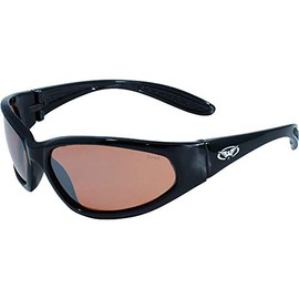 Global Vision Hercules Safety Sunglasses Black Frame Driving Mirror Lenses ANSI Z87.1+