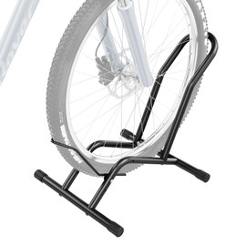 Bike Floor Stand Indoor Bike Stand for Garage/Home,Adjustable Bicycle Parking Stand Fit for 16"-29" Wheel Mini/Mountain/Road Bikes Heavy Duty Metal (Size-01)