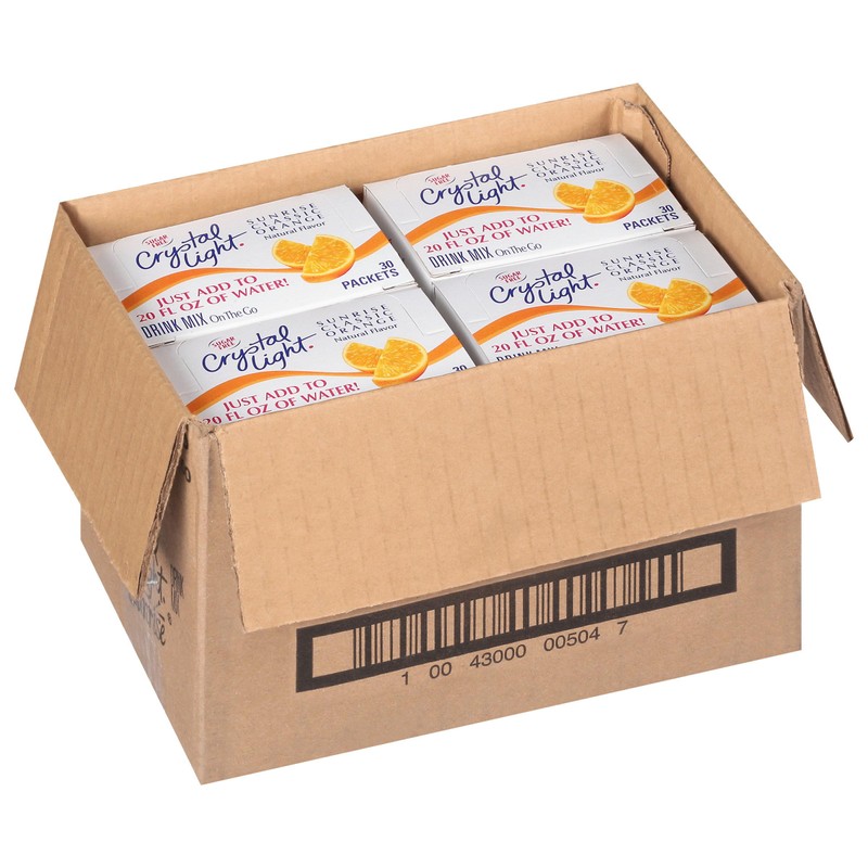 Crystal Light Sugar-Free Orange On-The-Go Powdered Drink Mix 120 Count