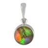Starborn Ammolite with Quartz Crystal Faceted 7.5 mm Diameter 925