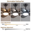 Wiviniya Tropical Ceiling Fans with Lights and Remote/APP Control, 44