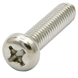 Onokatsu 120-00-0608 Pan Machine Screw with Cross Hole, Stainless Steel M6x8, 50 Pieces [Japan / JIS] [Pan Head Machine Screws]