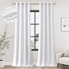 Jowels Cortinas Opacas De Lino Blanco De 100" De Largo,