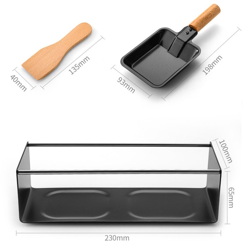 TAMUME Cheese Fondue Set for Gathering, 2 Spatulas and 2