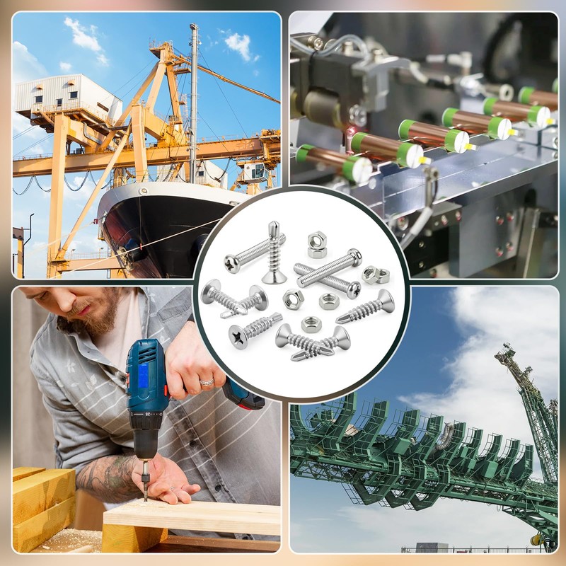 150pcs 4.8x19 mm Self Tapping Screws Stainless Steel Self Drilling