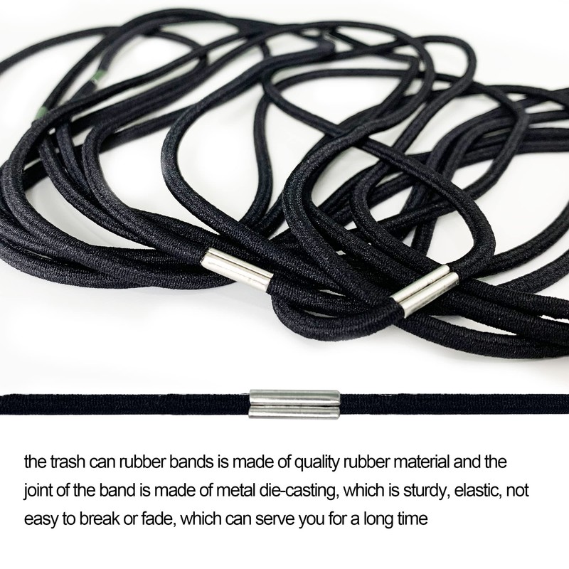 12Pcs Trash Can Bands for 13-30 Gallon Garbage Can 4.7Ft