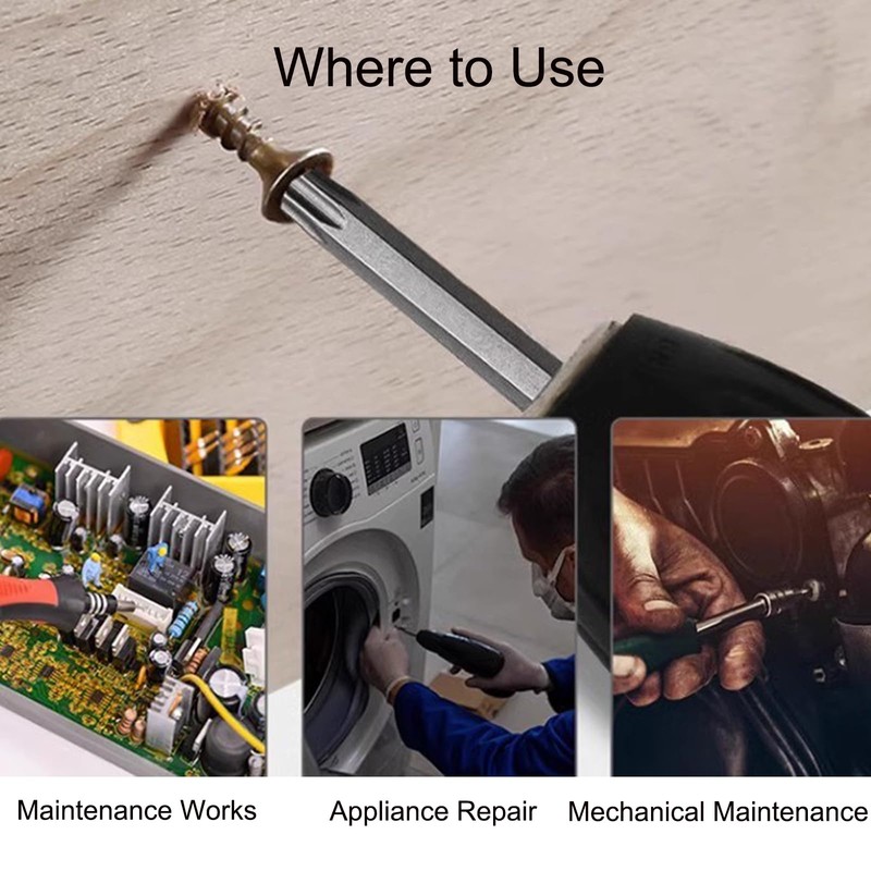 Sipery 10 Pack Torx Bit Set Magnetic Tips Security Tamper