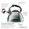 Kela Varus Kettle with Whistle, Suitable for Induction Cookers 3.0L