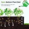 Docred Galvanized Raised Garden Bed Planter Box with Arch Trellis