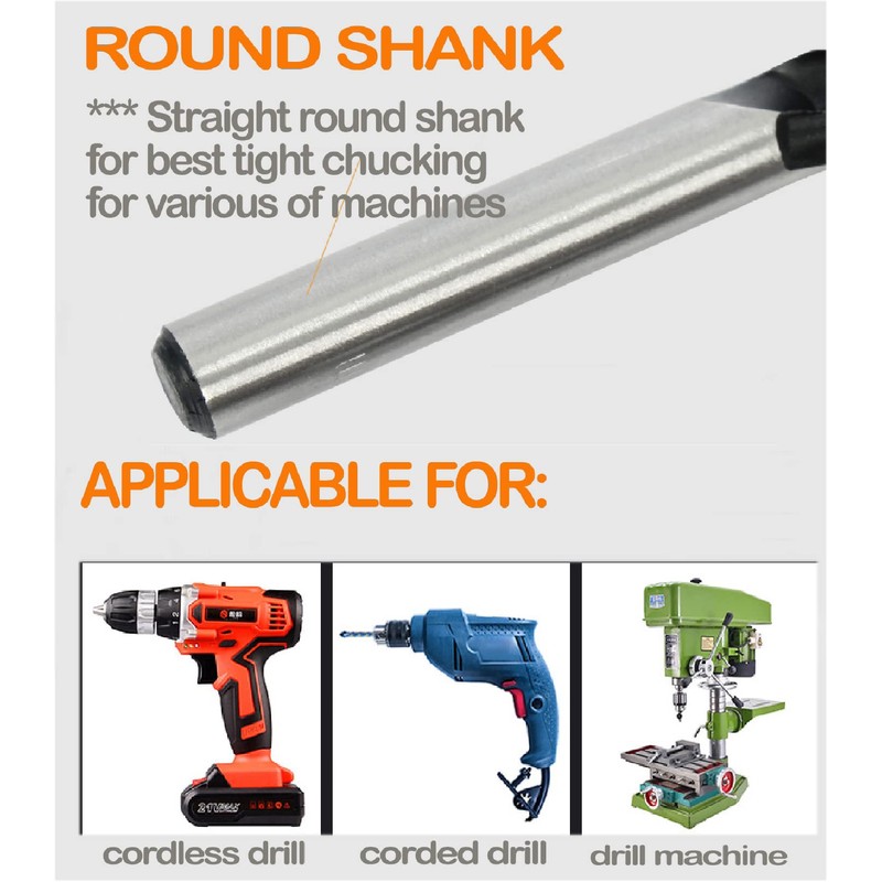 Brad Point Woodworking 60Pcs Drill Bit Set Drill for Hardwood