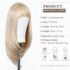 Esmee Long Straight Blonde Wigs for Women with Fringe, Natural