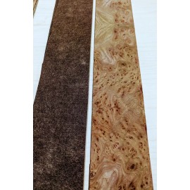 Carpathian Elm Burl wood veneer 3.5" x 25" with paper backer A grade 1/40" thick