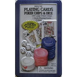 Deluxe Playing Cards, Poker Chips & Dice