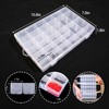 UKKQES 36 Grids Clear Stackable Plastic Organizer Storage Box Container