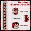 13 x 108 Inch Christmas Table Runner - Red and