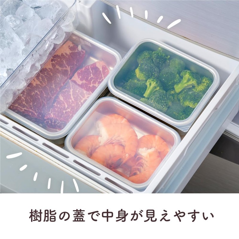 Taniguchi Metal 233157 Rapid Cooling Lid Aluminum Storage Container, Deep