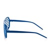 Dark Blue Shutter Shades Fun Novelty Plastic Party Sunglasses