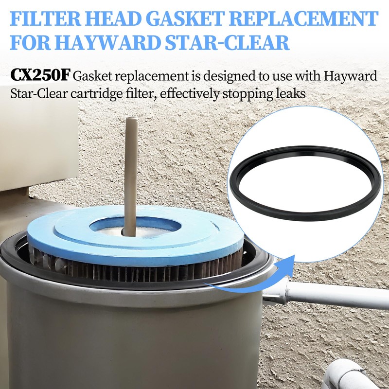 Pulems CX250F Pool Filter Head Gasket Replacement Compatible with Hayward