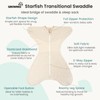 GROWNSY Transitional Swaddle Sleep Sack 3-6 Months, 100% Cotton Starfish