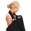 BebeChic - Oeko-Tex Certified Cotton Breastfeeding Covers, Boned Nursing Tops â Black/White Dot
