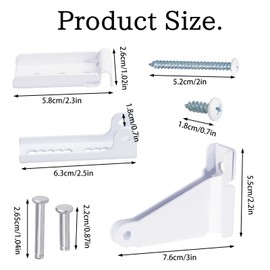 DAJISI Screen Door Closer Bracket, Storm Door Screen Bracket, Storm Door Closer Andersen, Bracket for Screen Door Closer Closer Brackets 40201, Emco, Larson, Pella, Door Repair Kit