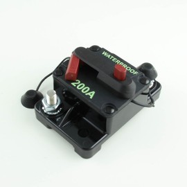 Manual Reset Circuit Breaker, High Current- Waterproof 200 Amp
