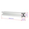 Silver 2020 Aluminum Extrusion Profile Four Holes Linear Rail 2020