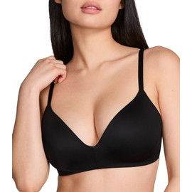 Victoria's Secret Women's Wear Everywhere Lightly Lined Wireless Bra, Bras for Women, Pure Black, 32D