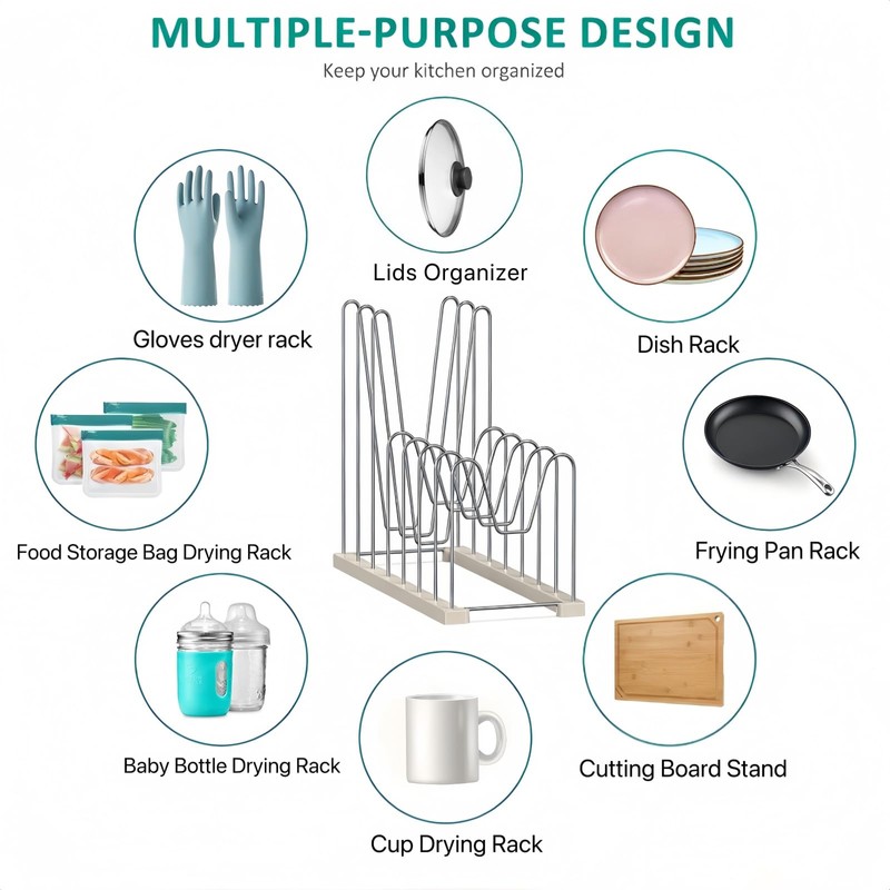 SHILFID Plastic Bag Drying Rack, Reusable Bag Drying Rack for