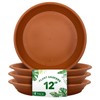 4 Pack of 12 inch Plant Saucers - Heavy Duty