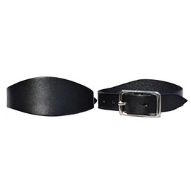Congress Leather Flared Leather Stirrup Hobble Straps (Black)