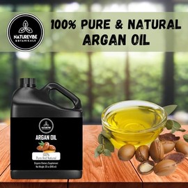 Naturevibe Botanicals Argan Oil 32 Ounces 100% Pure & Natural Morocco Oil | Cold Pressed | Great for Skin, Nails & Hair | Non-Greasy Body Oil | Face Moisturiser (946 ml)