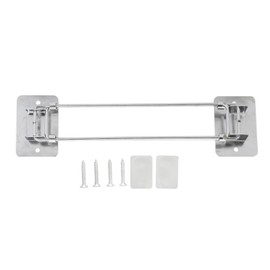 195‑345mm RV Shower Corner Storage Bar Stainless Steel Adjustable Bathroom Storage Rack Guard Rod for Trailer Yacht