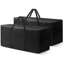 Outdoor Cushion Storage Bags 48 Inch Waterproof Extra-Large Patio Cushion Storage with Zipper & Padded Handle for Patio Furniture Christmas Tree