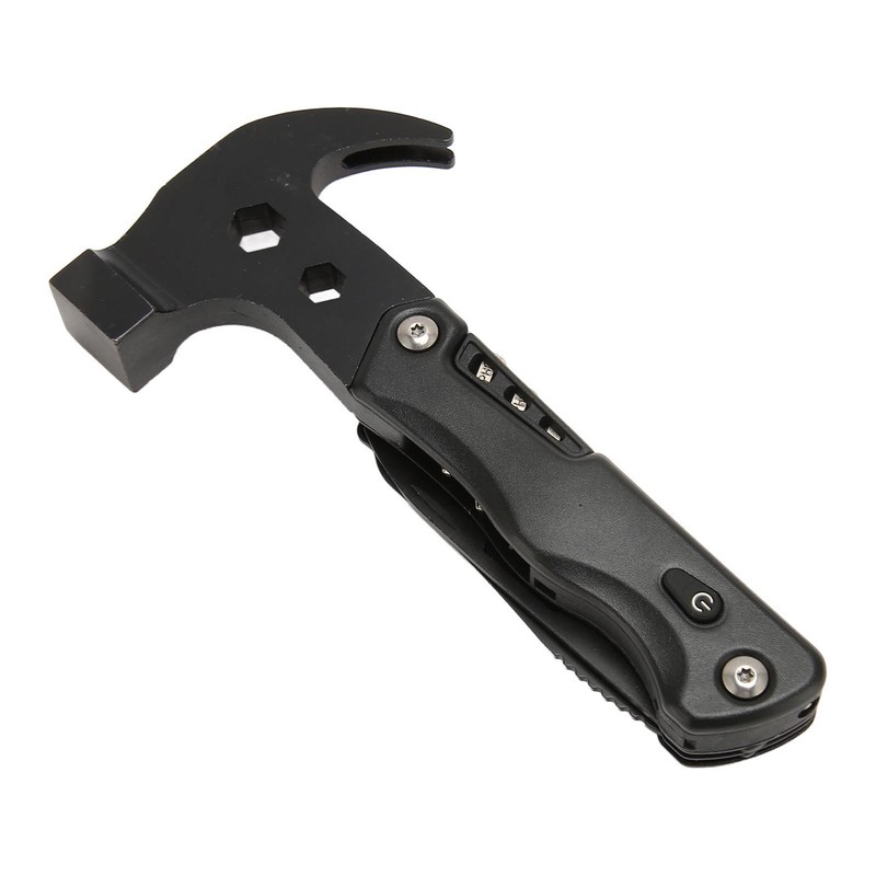 Multifunctional Hammer Foldable Small Portable Multitool Hammer with LED Light