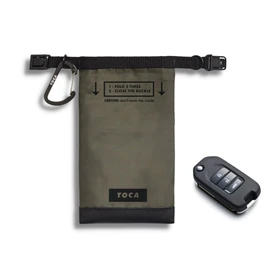 TOCA Keyless Go Protection, Faraday Bag Car Key with RFID Blocker, No Signal Sleeve Key Protection for EMF Blocker, Effective Remote Key Shielding to Protect Against Signals, 15 x 8 cm