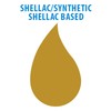 Zinsser 301 Bulls Eye Shellac Traditional Finish & Sealer, Gallon,
