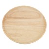 Elegant Round Wood Tea Tray Sushi Snacks Fruits Serving Plate